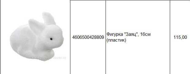 4606500428809Фигурка Заяц, 16см (пластик)115,00.jpg