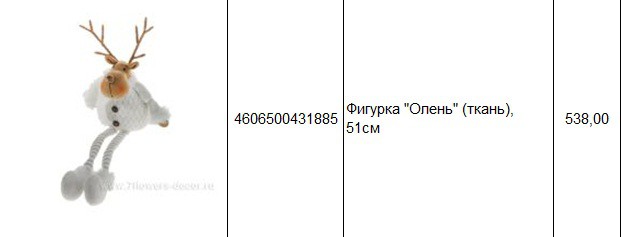 4606500431885Фигурка Олень (ткань), 51см538,00.jpg