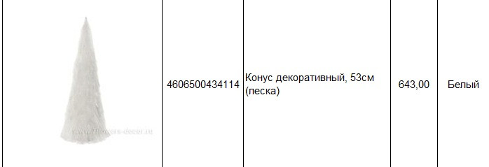 4606500434114Конус декоративный, 53см (леска)643,00.jpg