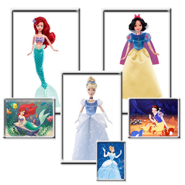 BDJ26(BDJ27-BDJ28-BDJ29) Disney Princess.   Disney,   (--), 32,5 x20,5x 6,5 