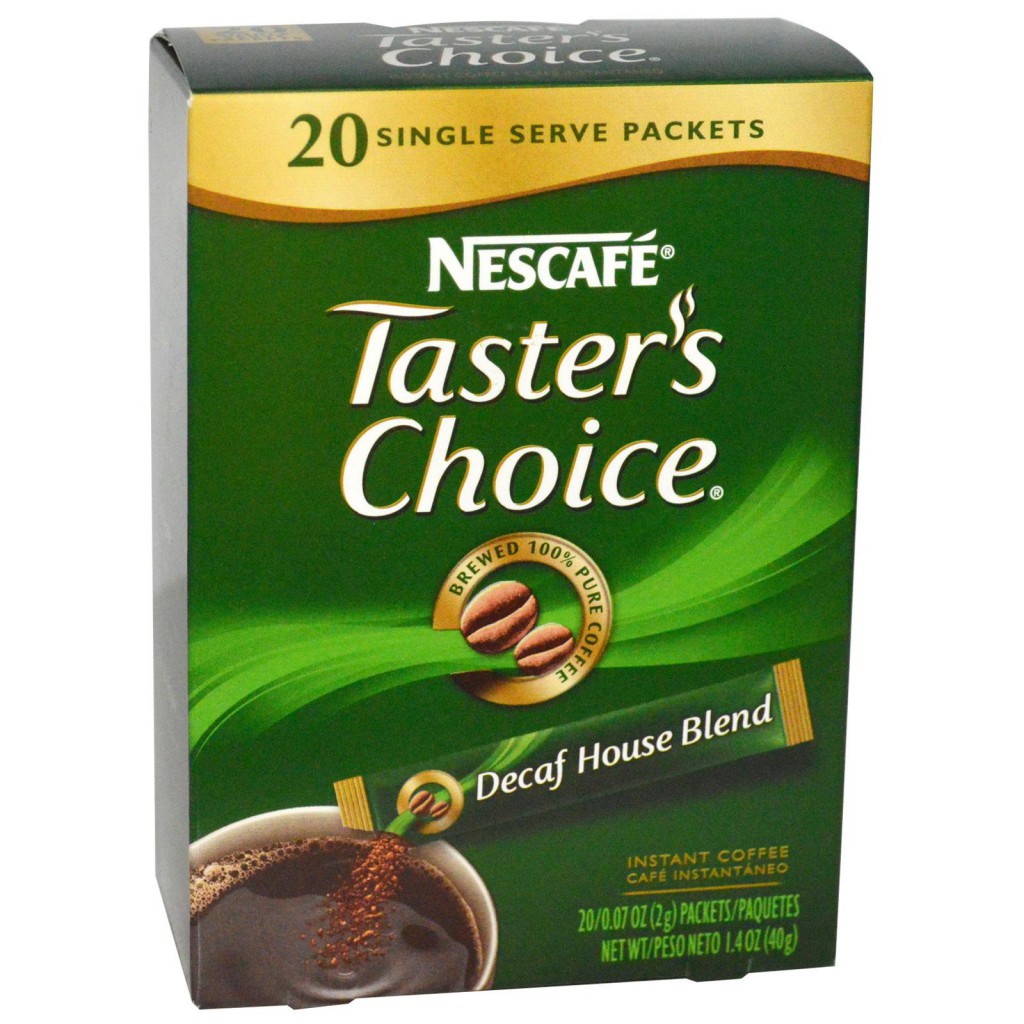 Nescafe, Taster's Choice Instant Coffee, Decaf House Blend, 20 Packets, 0.07 oz (2 g) Each