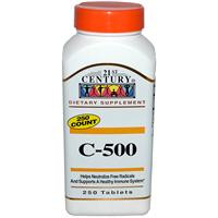 21st Century Health Care, C-500, 250 Tablets