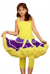  . Pettiskirt Purple & Yellow.730