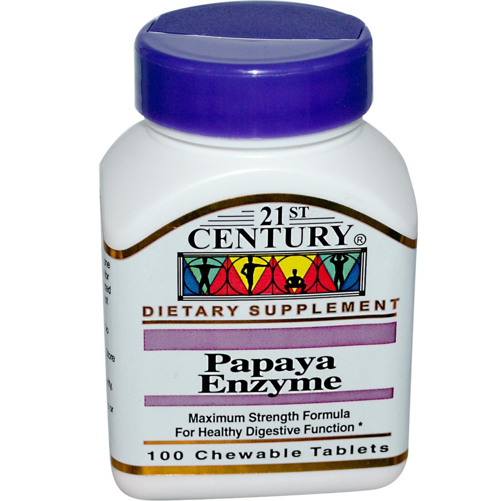 21st Century Health Care,   (Papaya Enzyme), 100  