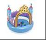 48669	Игровой центр Замок 130*91 см + 10 мячей 6,5см + единорог 3-6 лет	1298,34