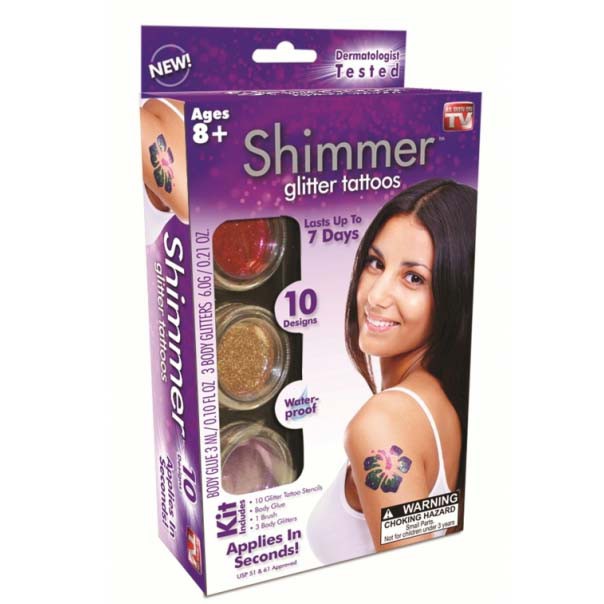   Shimmer Glitter Tattoos