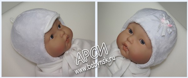Шапочка для новорожденного Колибри
