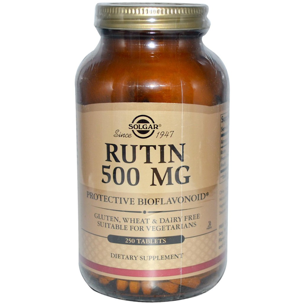 Solgar, Rutin, 500 mg, 250 Tablets