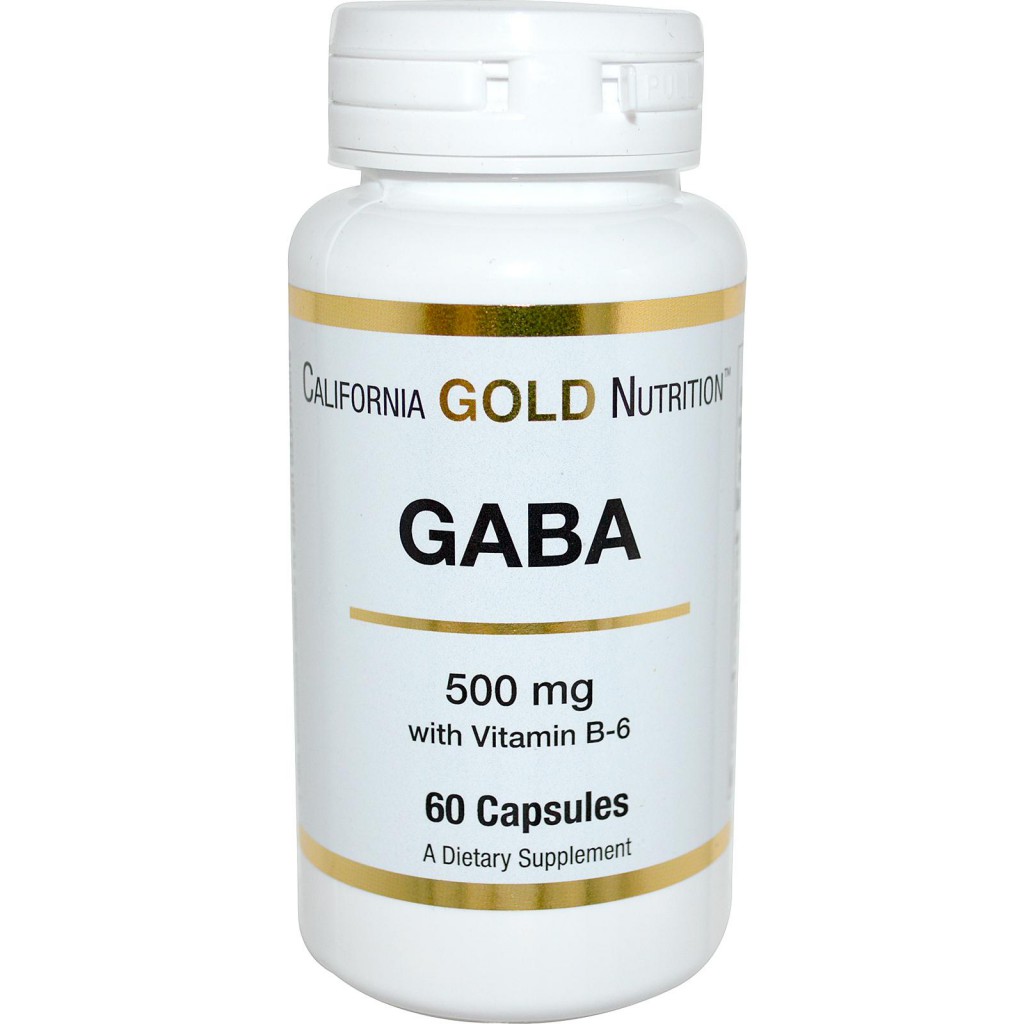 California Gold Nutrition, GABA, 500 mg, 60 Capsules