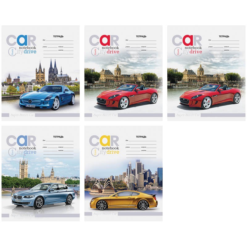 Тетрадь 12л. узкая линия Авто. Car & city, ВД-лак 5,69.jpg