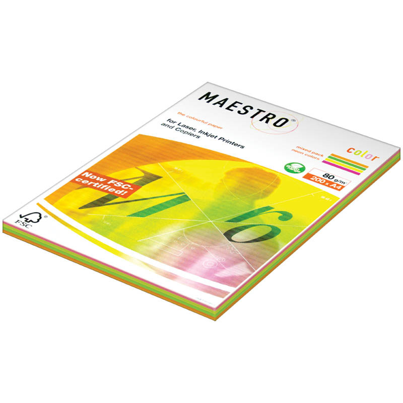Бумага Maestro Color Neon Mixed Packs А4, 80гм2, 200л. (4 цвета) 428,20.jpg