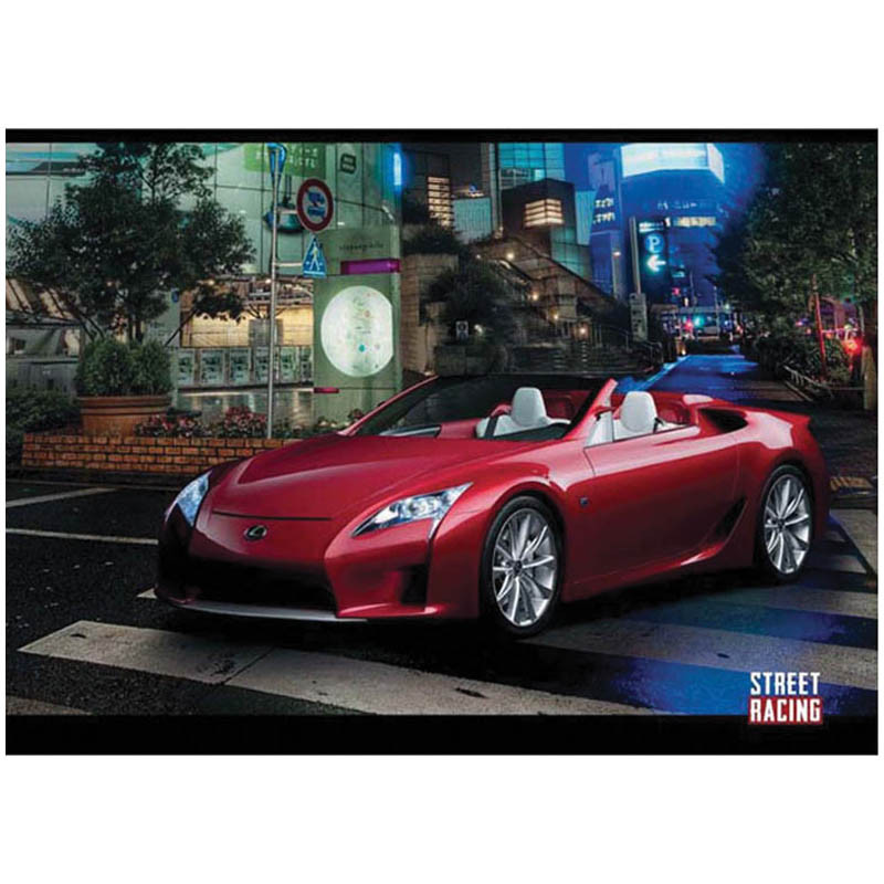 Альбом для рисования 24л. А4 на скрепке Авто. Street racing, блок 100 гм2 20,33.jpg