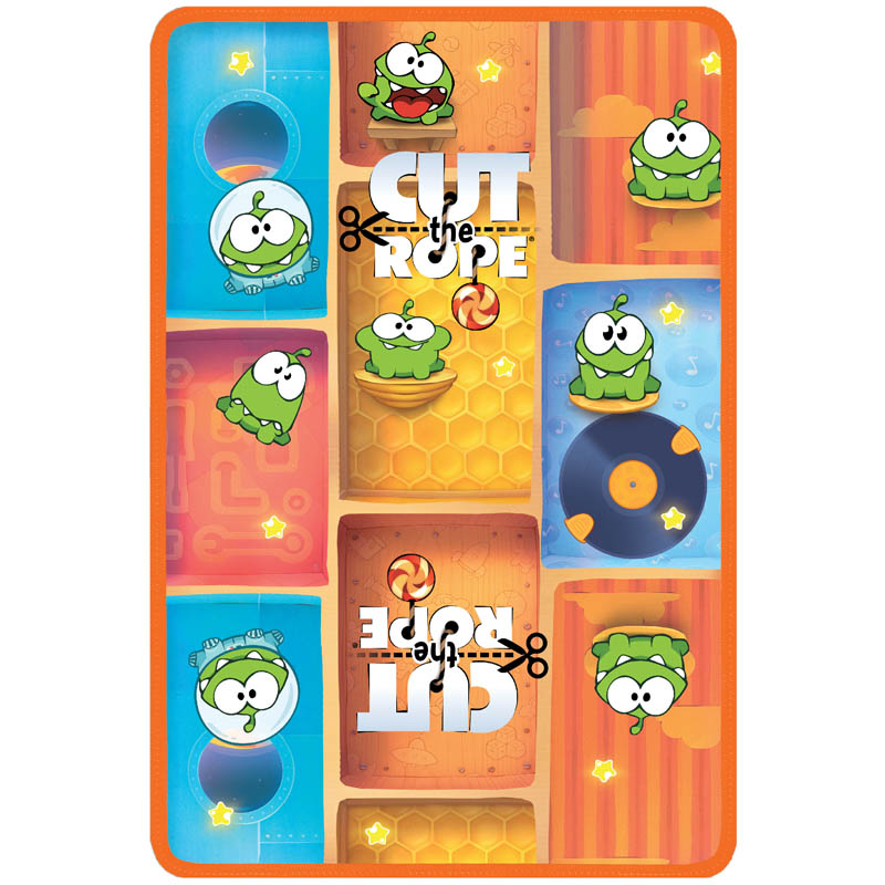 Папка для труда 1 отделение, А4, Cut the rope, пластик, откидная секция , молния вокруг 130,37.bmp