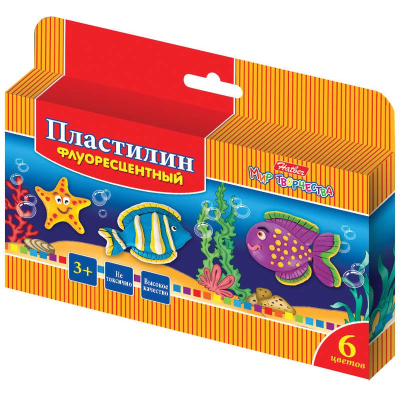 Пластилин Морская семейка 06 цветов, 90гр, восковой, флуоресцентный, со стеком 33,97.jpg