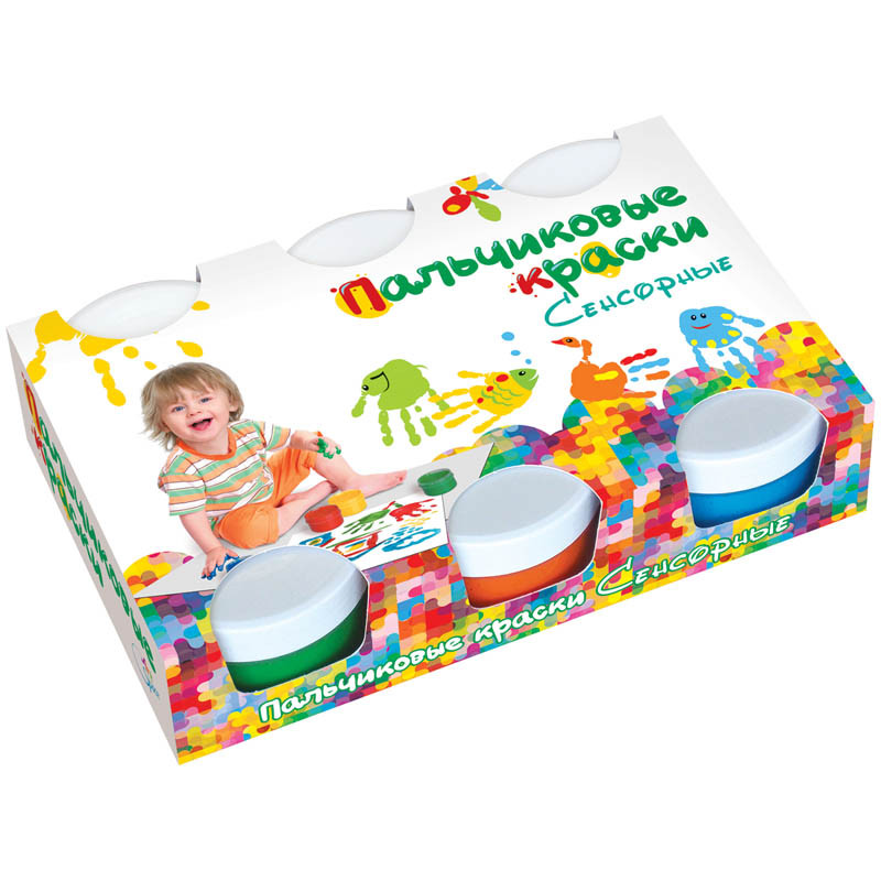 Краски пальчиковые 6 цветов, 360г, сенсорные 218,58.jpg