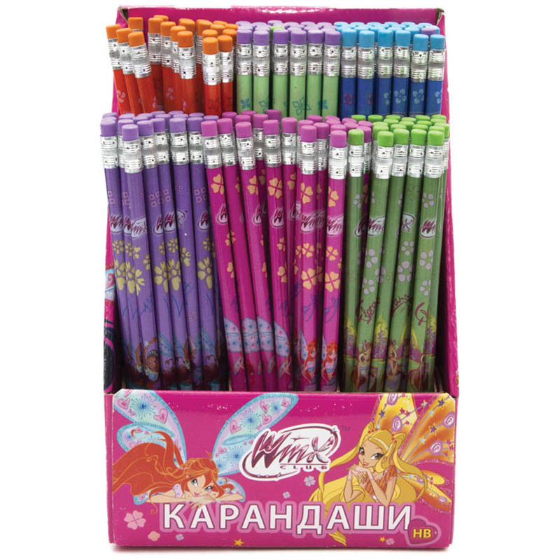 Карандаш чг Winx HB с ластиком, термопокрытие, дисплей 14,53.jpg