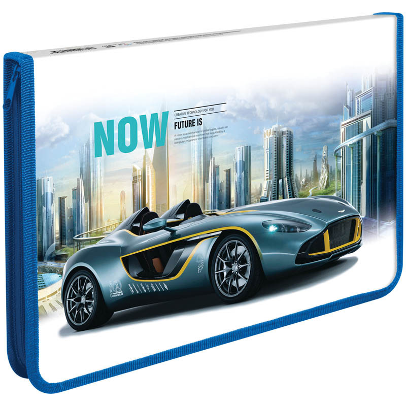 Папка для труда 1 отделение, А4, Авто. SUPERCAR, молния вокруг 158,93.jpg