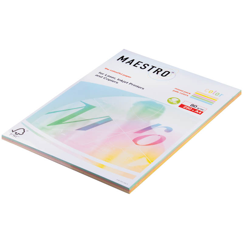 Бумага Maestro Color Pastell Mixed Packs А4, 80гм2, 250л. (5 цветов) 458,80.jpg