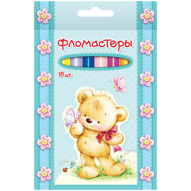 Фломастеры Мишки, 10цв., картон. уп., европодвес 40,01.jpg