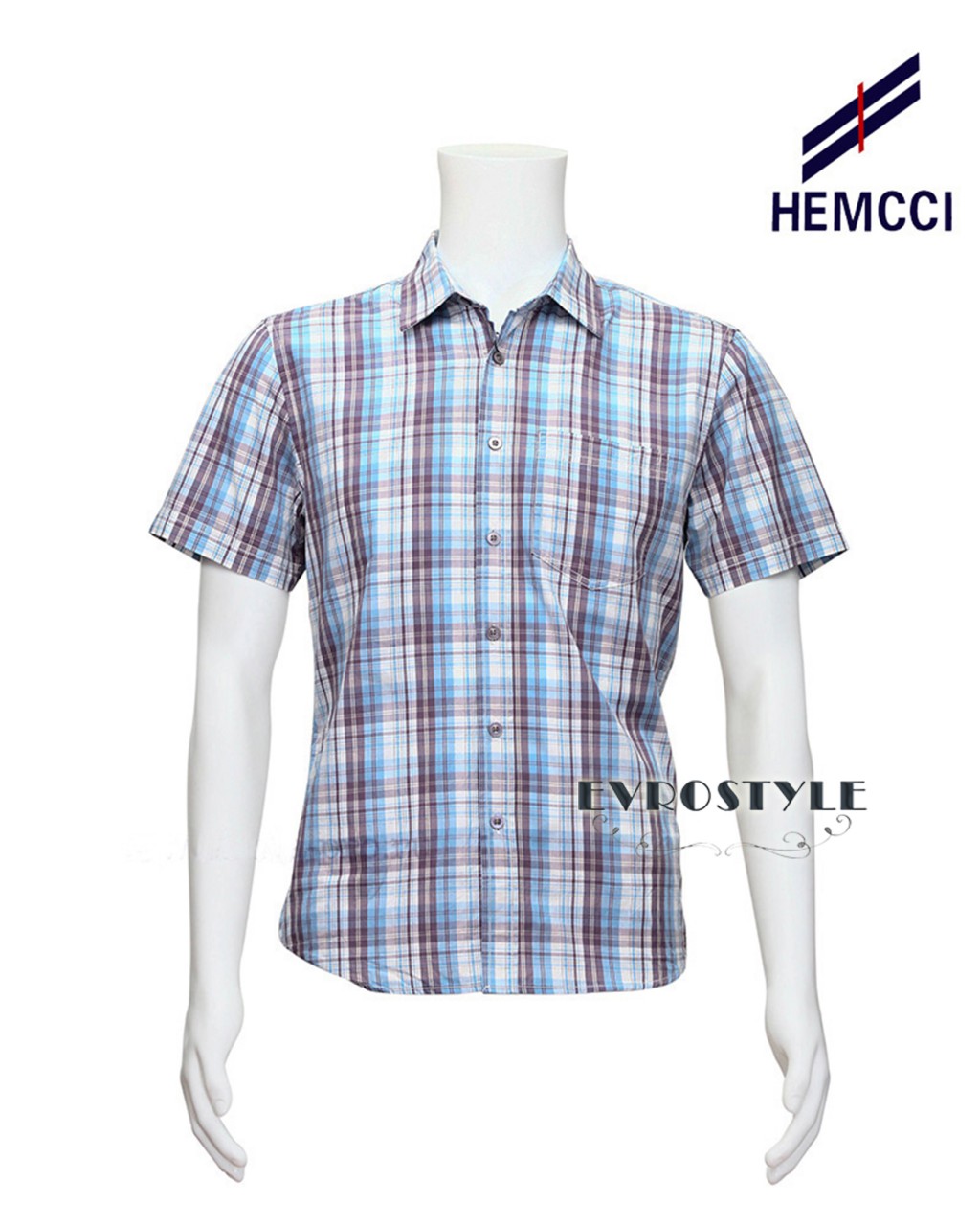 мужская рубашка из хлопка HEMCCI RBC706