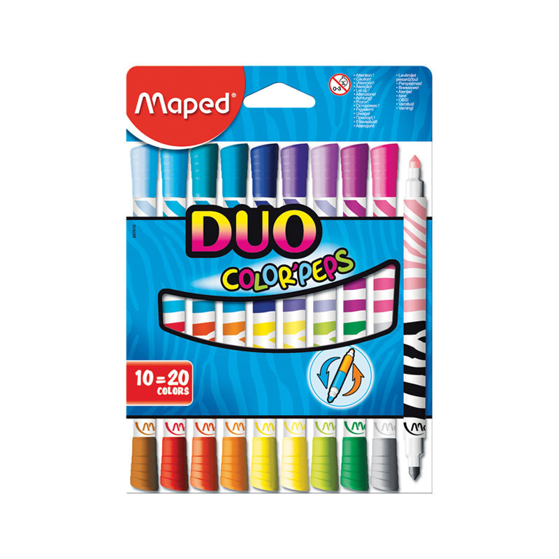 Фломастеры DUO, 20цв., Мапед двухсторон., трехгран., картон. уп., европодвес  235,70.jpg