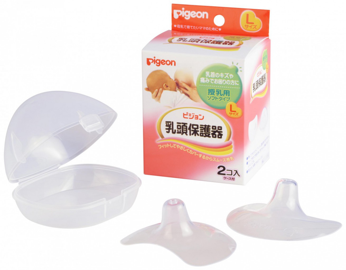 Накладки на грудь PIGEON защитные силиконовые для кормления Natural Fit -  400,70 руб