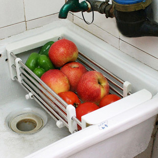 Телескопическая полка-корзина для раковины Sink Shelf