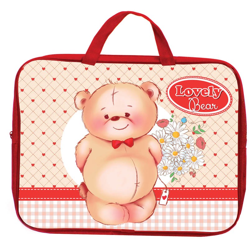 Папка с ручками А4 Lovely bear, ткань, на молнии 255,72.jpg