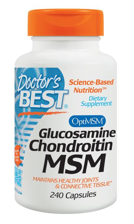 Doctor's Best, Glucosamine Chondroitin MSM, 240 Capsules.jpg