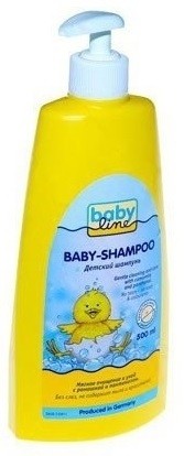 BABYLINE Шампунь Без слез для младенцев с помпой, 500 мл - 281,63 руб