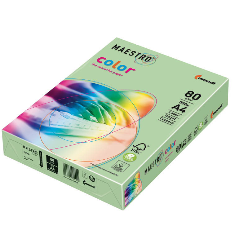 Бумага Maestro Color intensive А4, 80гм2, 500л. (зелёная липа) 512,95.jpg