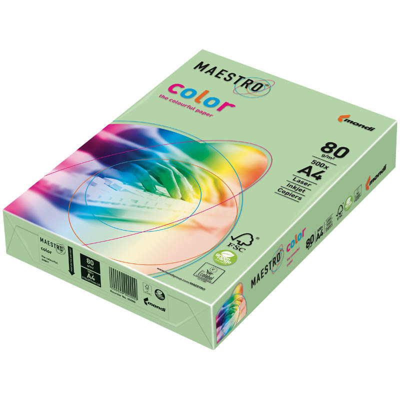 Бумага Maestro Color pale А4, 80гм2, 500л. (зелёный) 385,51.jpg