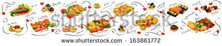 Stock-photo-mix-of-different-meals-and-desserts-panorama-on-a-white-background-163861772.jpg