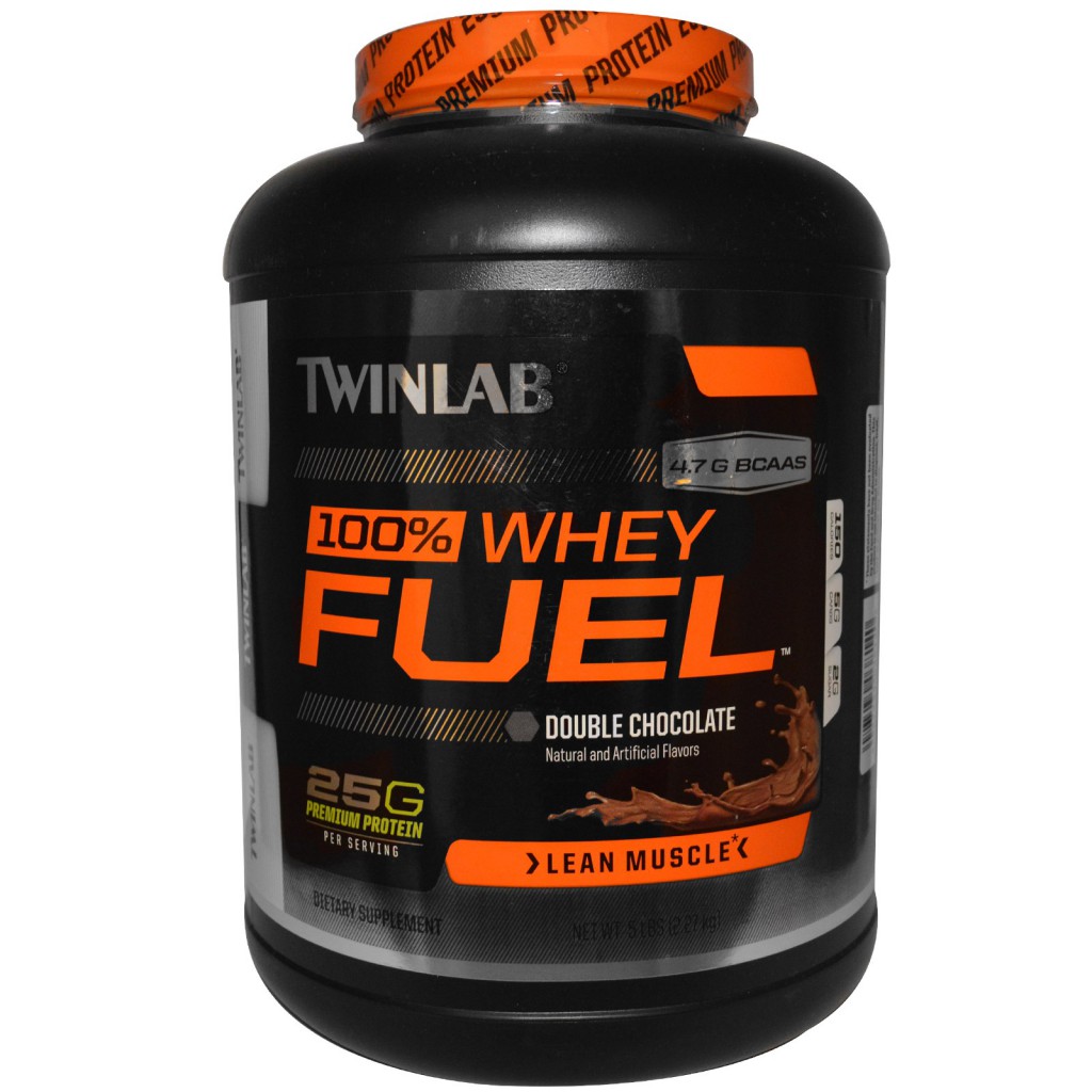 Twinlab, 100% Whey Fuel, Double Chocolate, 5 lbs (2.27 kg)