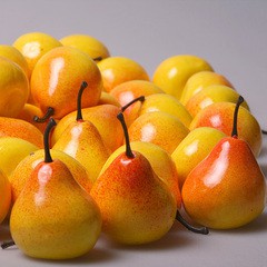 Груша малая желто-красная 3,5 см , 20 шт. в упаковке, арт. 0599-4 170р НОВАЯ ЦЕНА 150р