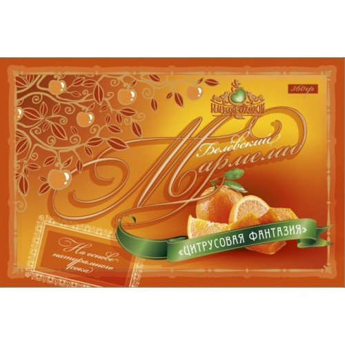 Белёвский мармелад Апельсиновый, 360г 82руб