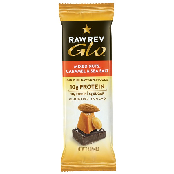  Raw Rev Glo Mixed Nuts, Caramel & Sea Salt, 46 