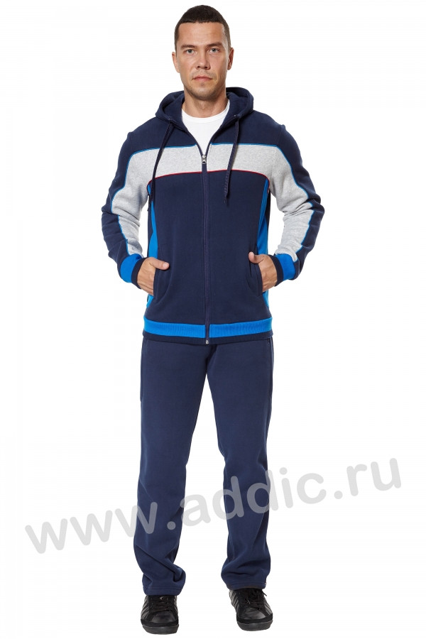 СПОРТИВНЫЙ КОСТЮМ МУЖСКОЙ (12M-RR-991) синий