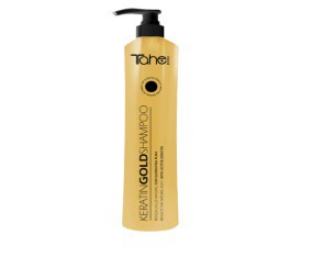 Tahe KERATIN GOLD SHAMPOO Шампунь с кератином и частичками золота 800 мл
