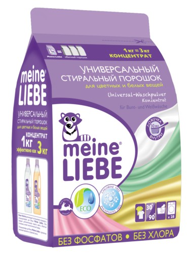 990009 Meine Liebe стиральный порошок для цветных и белых вещей 1 кг - 370,94 руб