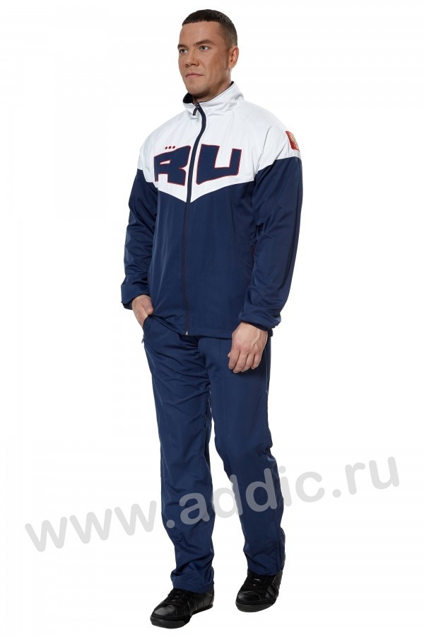 СПОРТИВНЫЙ КОСТЮМ МУЖСКОЙ (15M-AN-662) бело-синий