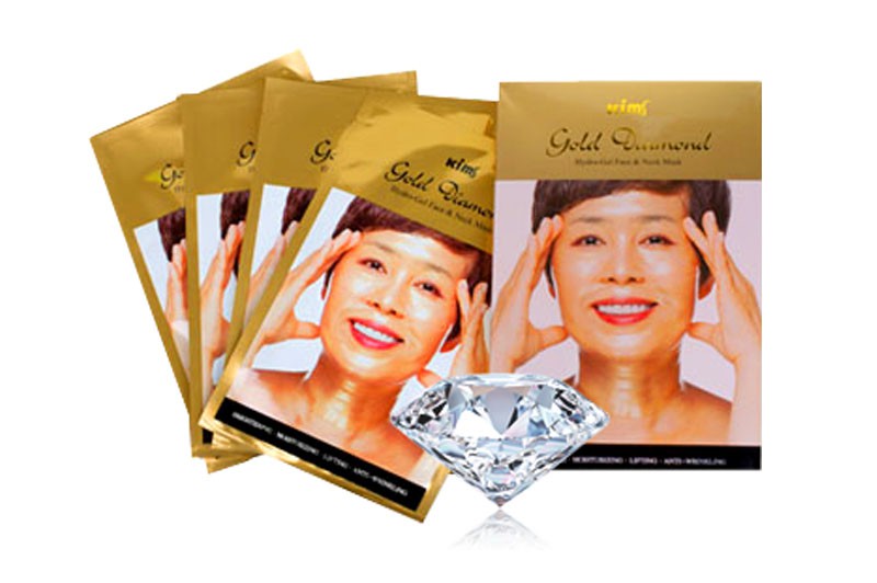        Kims Gold Diamond Hydro-Gel Face & Neck Mask 1 . 190 .