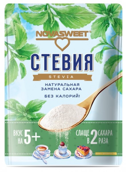 Стевия подсластитель НоваСвит 200гр 24 мес 297,00