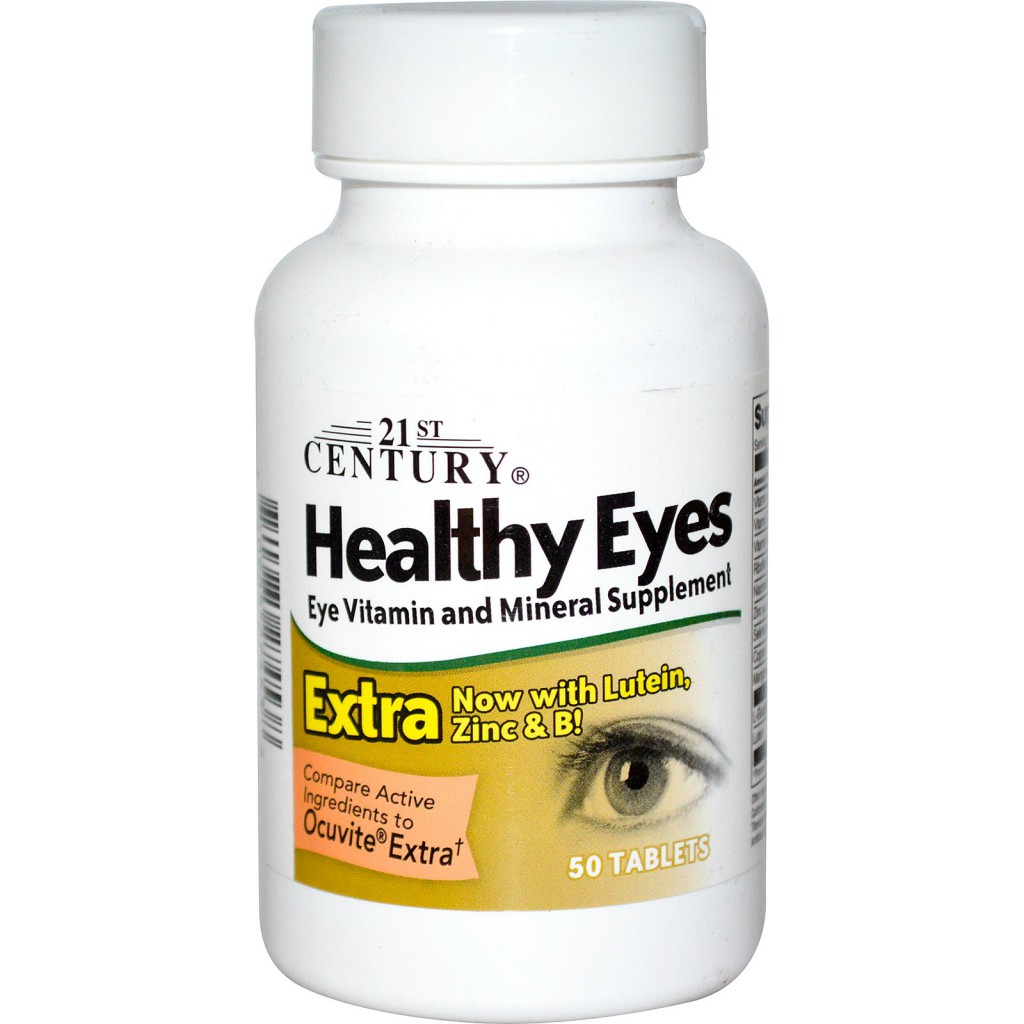 21st Century Health Care, Healthy Eyes, Eye Vitamin and Mineral Supplement, 50 Tablets