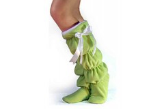 Домашние сапожки зеленые