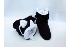 Тапочки- угги Чертики красный-черный