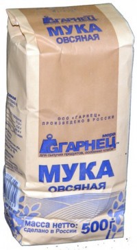 Мука Гарнец Овсяная безглютен 500г 10 мес