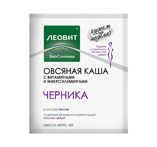 Леотон Каша овсяная Черника 40г 18 мес 23,7