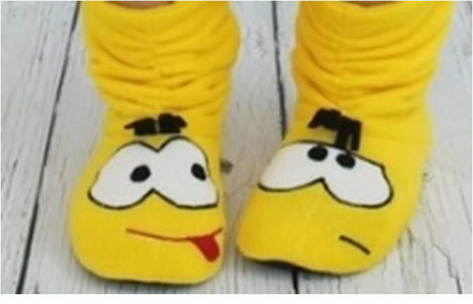 Угги эмоции желтый