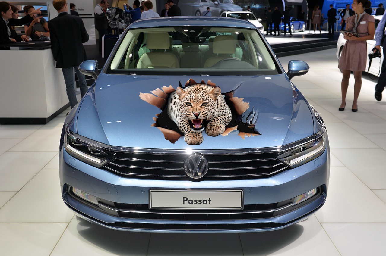 Car sticker on Volkswagen-Passat.jpg